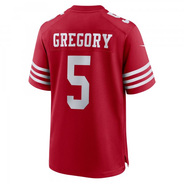 Men's San Francisco 49ers Randy Gregory Nike  Scarlet  Game Jersey