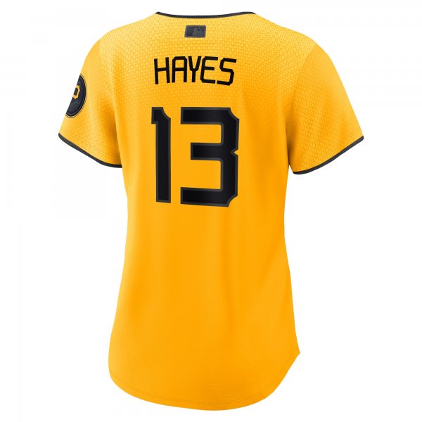 Women's Pittsburgh Pirates Ke'Bryan Hayes Nike Gold City Connect Replica Player Jersey