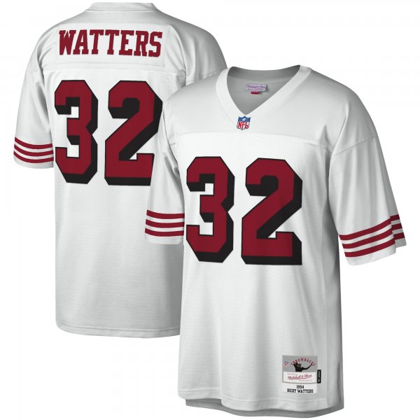 Men's San Francisco 49ers Ricky Watters Mitchell & Ness White Legacy Replica Jersey