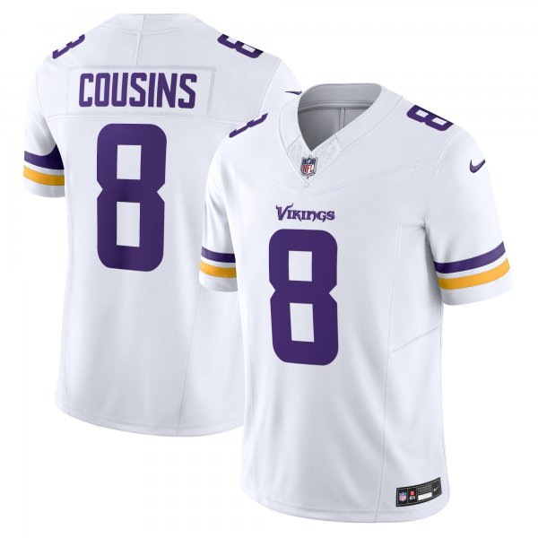 Men's Minnesota Vikings Kirk Cousins Nike White Vapor F.U.S.E. Limited Jersey