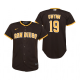 Youth San Diego Padres #19 Tony Gwynn Nike Brown Road Player Jersey