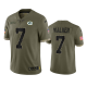 Green Bay Packers Quay Walker Olive 2022 Salute To Service Limited Jersey #7