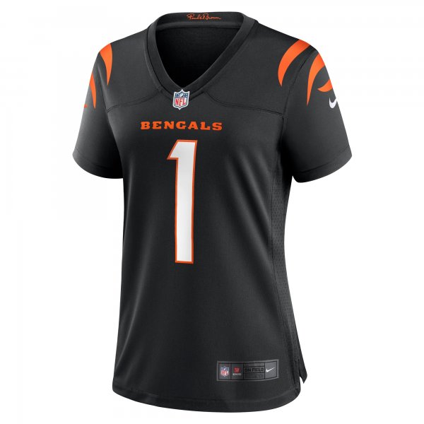 Women's Cincinnati Bengals Number 1 Mom Nike Black Game Jersey