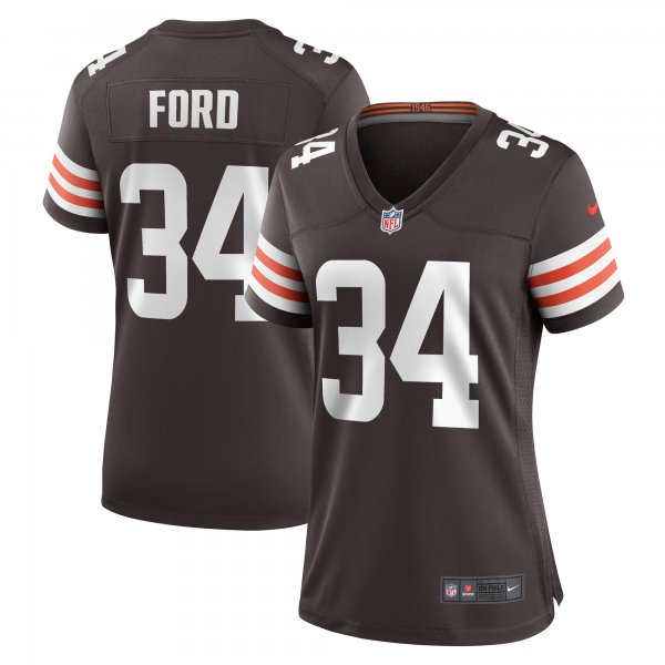 Women's Cleveland Browns Jerome Ford Nike Brown Game Player Jersey