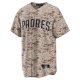 Men's San Diego Padres Manny Machado Nike Camo USMC Alternate Replica Player Jersey