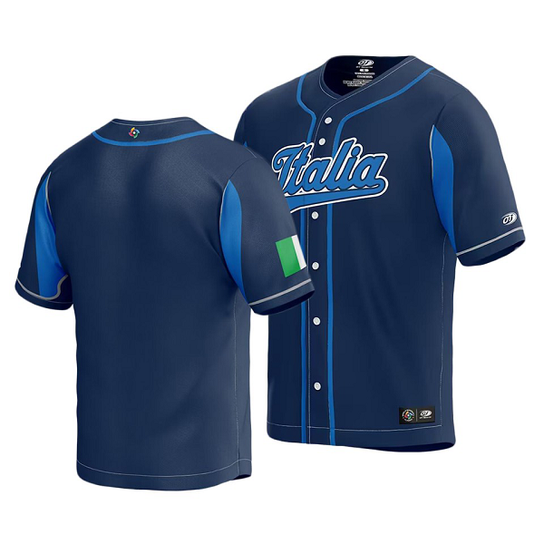 Italy 2023 World Baseball Classic Navy Men's MLB Jersey