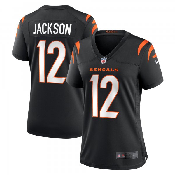 Women's Cincinnati Bengals Shedrick Jackson Nike  Black Team Game Jersey