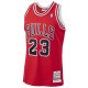 Men's Chicago Bulls Michael Jordan Mitchell & Ness Scarlet 1997/98 Hardwood Classics Jersey