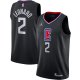 Men's LA Clippers Kawhi Leonard Jordan Brand Black 2020/21 Swingman Jersey - Statement Edition