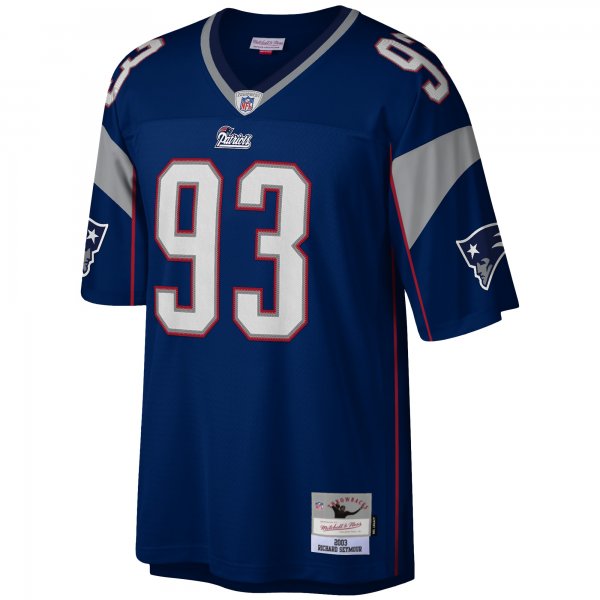 Men's New England Patriots Richard Seymour Mitchell & Ness Navy Legacy Replica Jersey