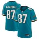 Men's Jacksonville Jaguars #87 Keenan McCardell Nike Teal Prowler Throwback Retired Limited Jersey