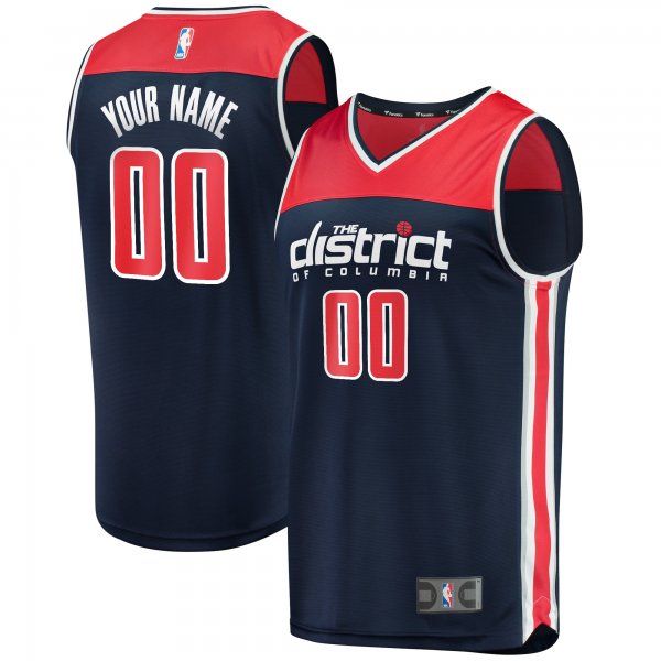 Youth Washington Wizards Fanatics Navy Custom Fast Break Replica Jersey - Statement Edition