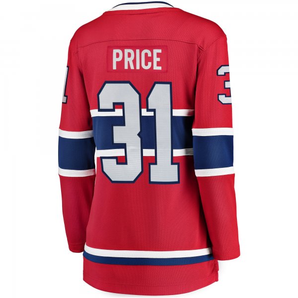 Women's Montreal Canadiens Carey Price Fanatics Red Home Breakaway Player Jersey