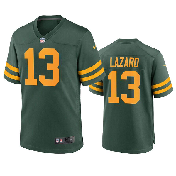 Men's Green Bay Packers #13 Allen Lazard Green Alternate Game Jersey