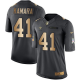 Nike New Orleans Saints #41 Alvin Kamara Black Youth Stitched NFL Limited Gold Salute to Service Jersey