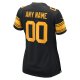 Women's Pittsburgh Steelers  Nike Black Alternate Custom Game Jersey