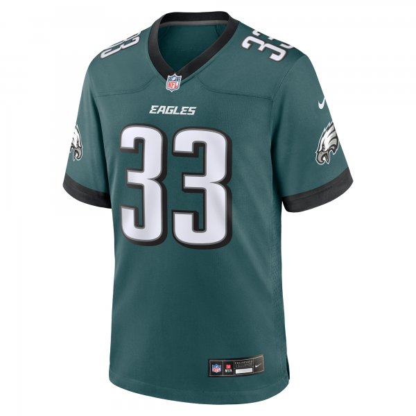 Men's Philadelphia Eagles Cooper DeJean Nike Green 2024 NFL Draft Game Jersey