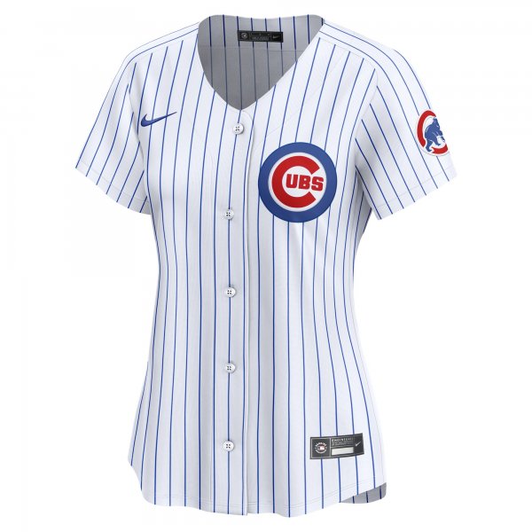 Women's Chicago Cubs Nike White #1 Mom Home Limited Jersey