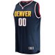 Youth Denver Nuggets Fanatics Navy Fast Break Custom Replica Jersey - Icon Edition