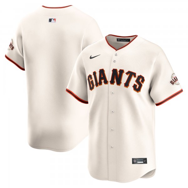 Men's San Francisco Giants Nike Cream Home Limited Jersey