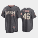 Men's #46 Patrick Corbin 2022 City Connect Washington Nationals Replica Bloom Gray MLB Jersey