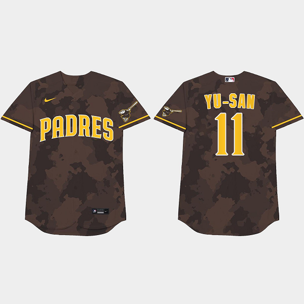 Yu Darvish Nickname Padres 2021 Players Weekend Yu-San Camo Men's Jersey