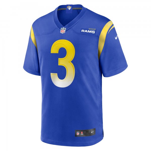 Men's Los Angeles Rams Kamren Curl Nike  Royal  Game Jersey