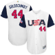 Team USA #44 Paul Goldschmidt White 2017 World Baseball Classic Stitched MLB Jersey