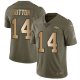 Nike Denver Broncos #14 Courtland Sutton Olive/Gold Youth Stitched NFL Limited 2017 Salute to Service Jersey