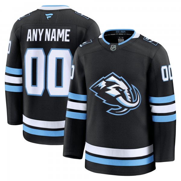 Men's Utah Mammoth Black Home Premium Custom Jersey