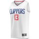 Youth LA Clippers Paul George Fanatics White Fast Break Player Jersey - Association Edition