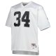 Men's Las Vegas Raiders Bo Jackson Mitchell & Ness White Big & Tall 1988 Retired Player Replica Jersey