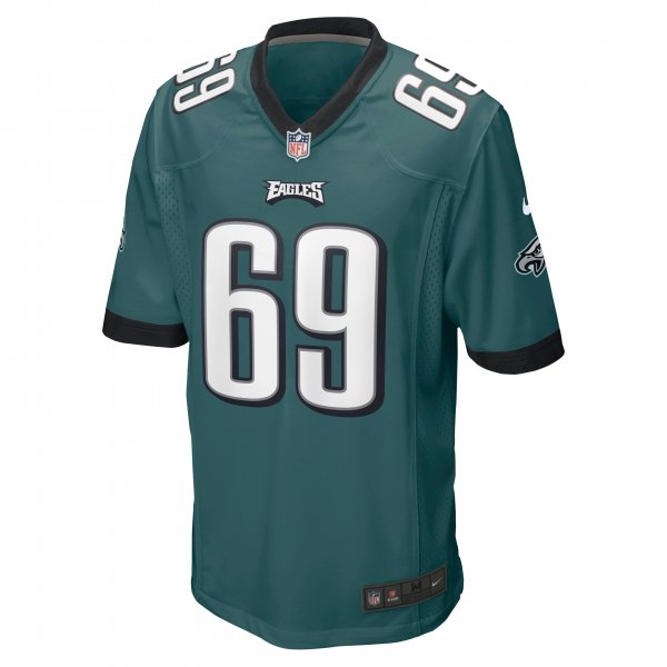 Men's Philadelphia Eagles Landon Dickerson Nike Midnight Green Game Player Jersey