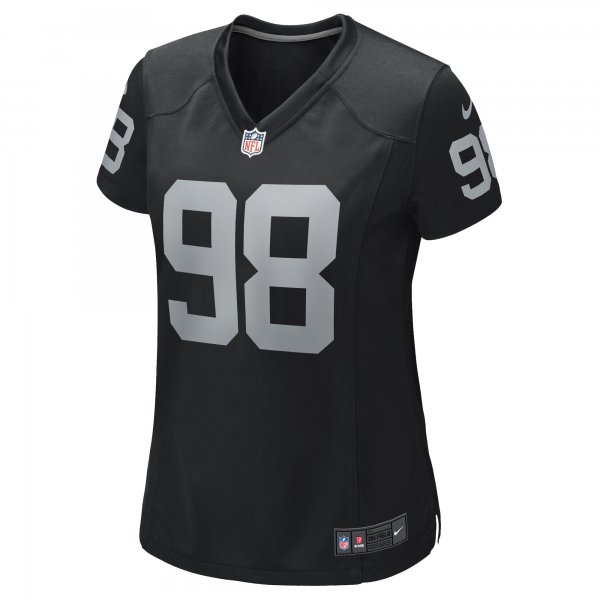 Women's Nike Maxx Crosby Black Las Vegas Raiders Jersey