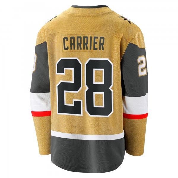 Men's Vegas Golden Knights William Carrier Fanatics Gold Home Breakaway Jersey