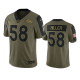 Denver Broncos Von Miller Olive 2021 Salute To Service Limited Men's NFL Jersey