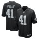 Men's Las Vegas Raiders Robert Spillane Nike Black Game Player Jersey