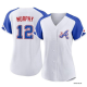 Women's Atlanta Braves #12 Sean Murphy Nike 2023 City Connect Flex Base Player White Jersey