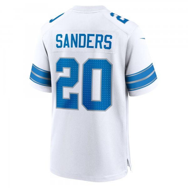 Men's Detroit Lions Barry Sanders Nike White Retired Player Game Jersey