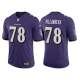 Men's Nike Baltimore Ravens #78 Alejandro Villanueva Purple NFL Vapor Limited Jersey