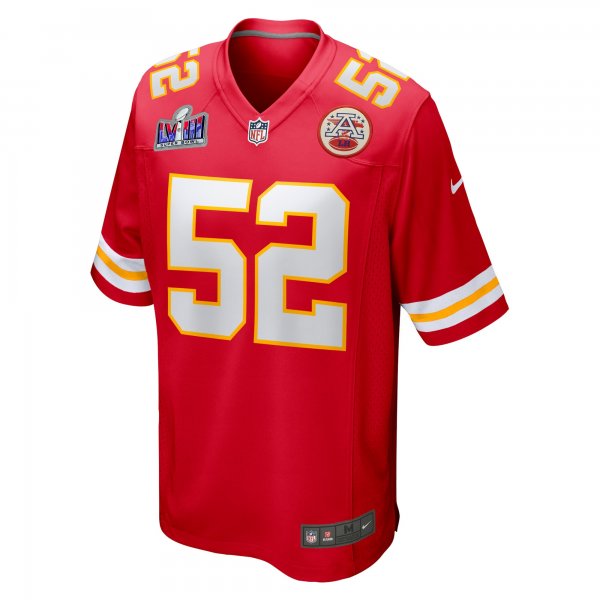 Men's Kansas City Chiefs Creed Humphrey Nike Red Super Bowl LVIII Game Jersey