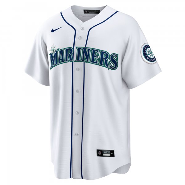 Men's Seattle Mariners Cal Raleigh Nike White Home Replica Jersey