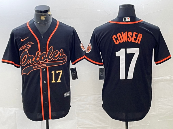 Men's Baltimore Orioles Jersey #17 Colton Cowser Black Jersey