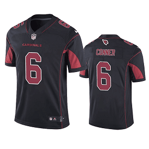 Men's Arizona Cardinals #6 James Conner Color Rush Limited Black Jersey