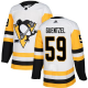 Adidas Pittsburgh Penguins #59 Jake Guentzel White Road Stitched NHL Jersey