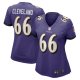 Women's Baltimore Ravens Ben Cleveland Nike Purple Game Jersey