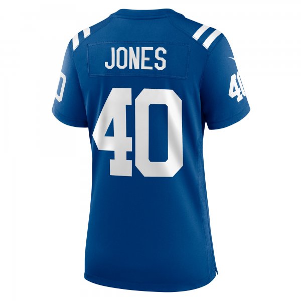 Women's Indianapolis Colts Jaylon Jones Nike  Royal Team Game Jersey