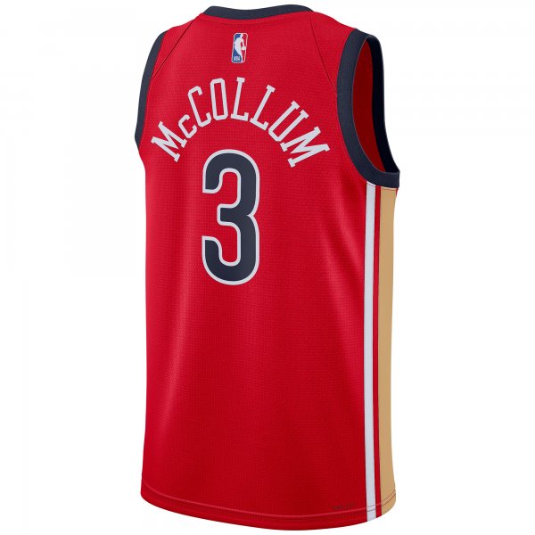 Unisex New Orleans Pelicans CJ McCollum Jordan Brand Red Swingman Jersey - Statement Edition