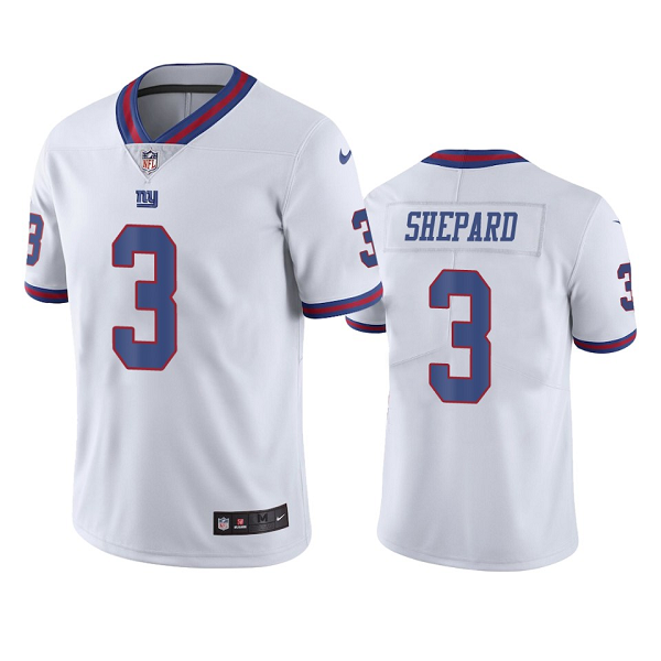 Nike Men's New York Giants Sterling Shepard #3 Color Rush Limited White NFL jersey