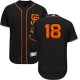 San Francisco Giants #18 Matt Cain Black Flexbase Collection Alternate Stitched MLB Jersey